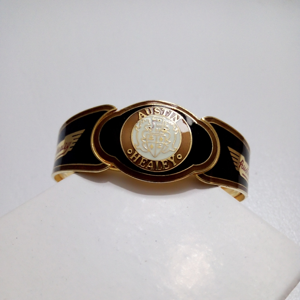 Austin Healey enamel bracelet gold